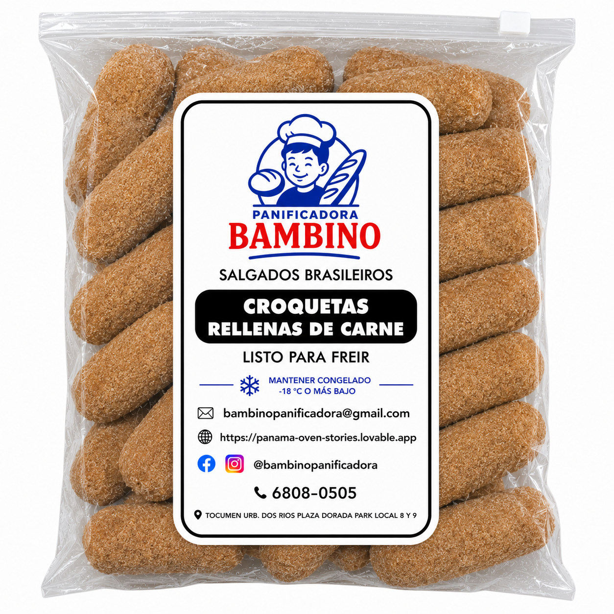 Presentación Croquetas de Carne (Bolsa 25 u.)